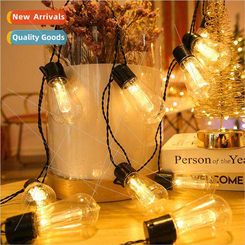 New led solar bulb light string garden patio atmosphere deco