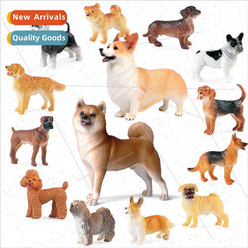 Dog model solid ornaments Golden Retriever Shiba Inu Corgi B