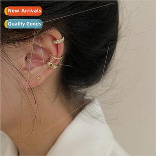 ear clip whout Korea female simple holes French exquise
