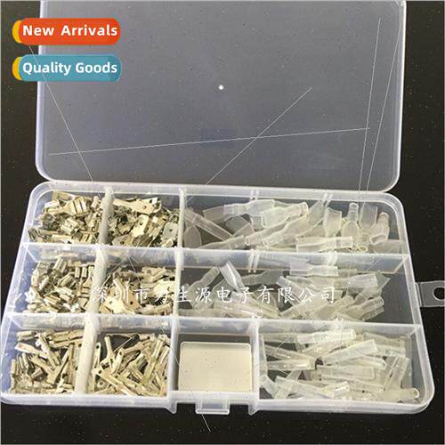 270pcs Insert Reed Plug Terminal Block Set 6.3 4.8 2.8