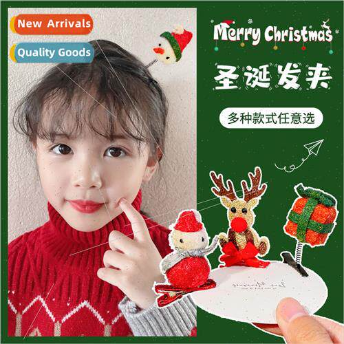 2023 new Christmas children hair clips headdress cute antler