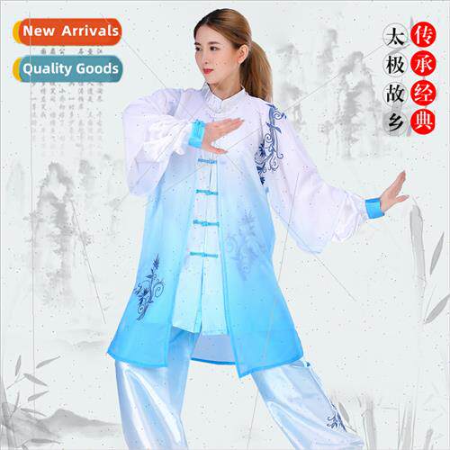 Taijiquan clothes cloak embroidery gradient color permance c