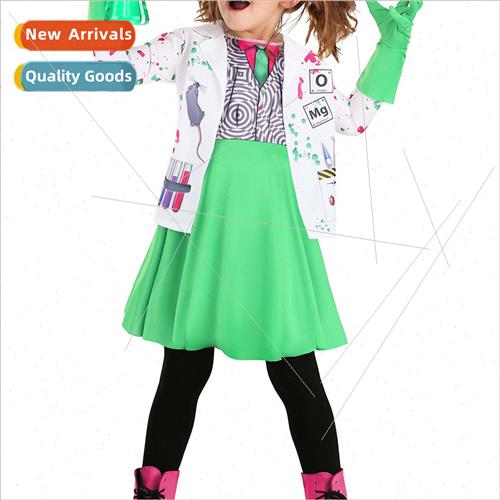 Halloween new kindergarten permance costumes scientists role - 实物图