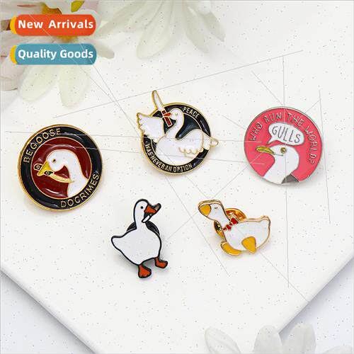 2022 new creative personalized oil drop brooch duck model zi