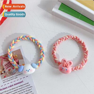 Japan cute bunny headbleather bbraided high elasticy hair bh
