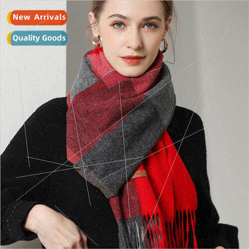 Winter warm wool scarf female Korea  hchhiking shawl dual-us