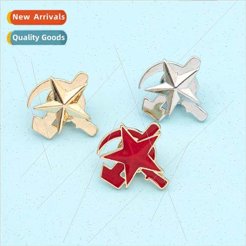 Fashion Cowboy Brooch ckle Hammer Pentagram Brooch Enamel Al