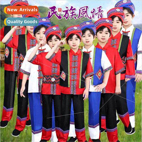 Guangxi Zhuang permance clothing male minory costumes Miao