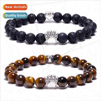 New Europe American new design red turquoise dog paw bracele