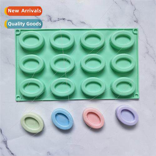 licone 12 elliptical donuts chocolate DIY cake Ice cube cook