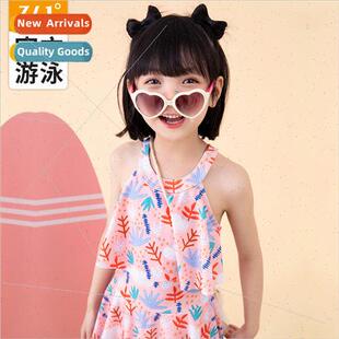 one piece new swimsus midd 2023 girls swimsu Childrens skirt