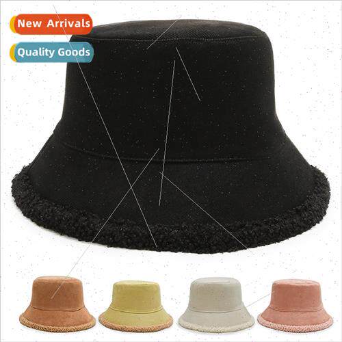 Hat female black fisherman hat tide plate hundred wh fall wi