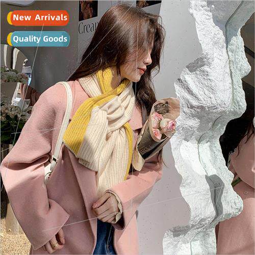 2023 fall winter new Korea  classic plaid students warm scar