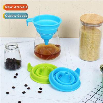 Universal funnel collapsible household funnel large caliber