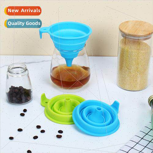 Universal funnel collapsible household funnel large caliber