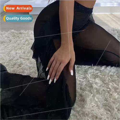 Slim sexy sunscreen single gauze pants outside single swimsu
