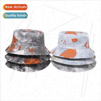 ins new gradient colour graffi fisherman hat men set nd hip-