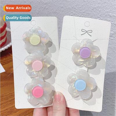 Summer small size cute flowers hair clips female side bangs