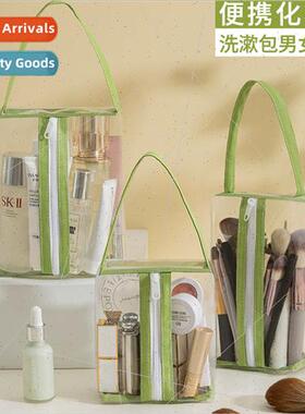 New mesh makeup bag travel portable transparent shower bag l