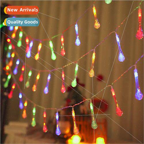 Solar led light string water drop light string outdoor water