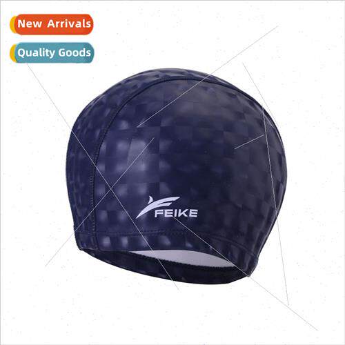 Adult PU waterproof solid color swimming cap high elasticy w