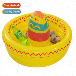 Hat Ice Beer Pool Drink Inflatable Mexican Water PVC Bar
