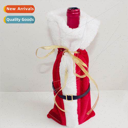 Santa Claus Red Wine Bottle Sleeve Christmas Champagne Bottl