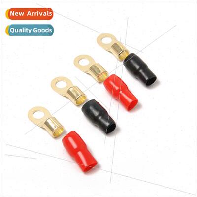 Car Audio Modification Round Brass Terminal Block 4GA Set