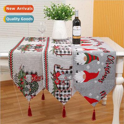New Christmas knted table flag Christmas home desktop decora