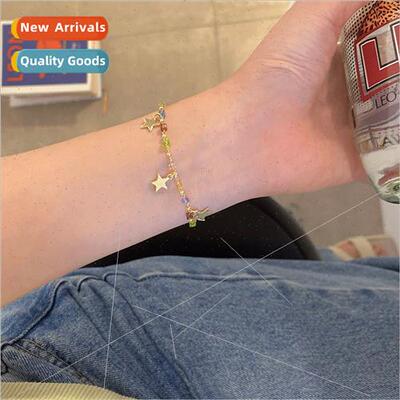 Summer cool accessories colorful beaded star bracelet girls