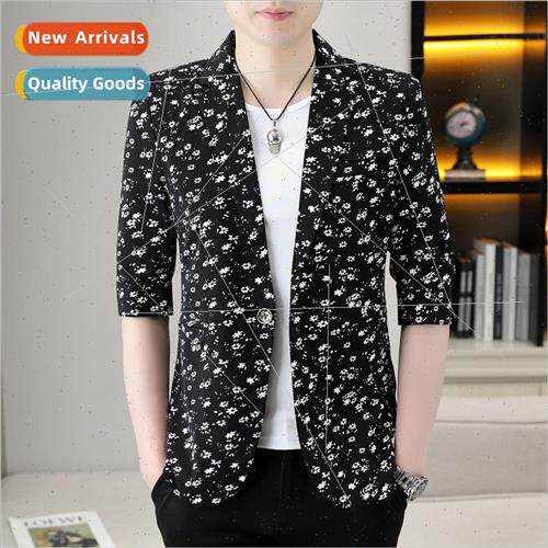 2023 summer new printing in sleeve small su men light luxury