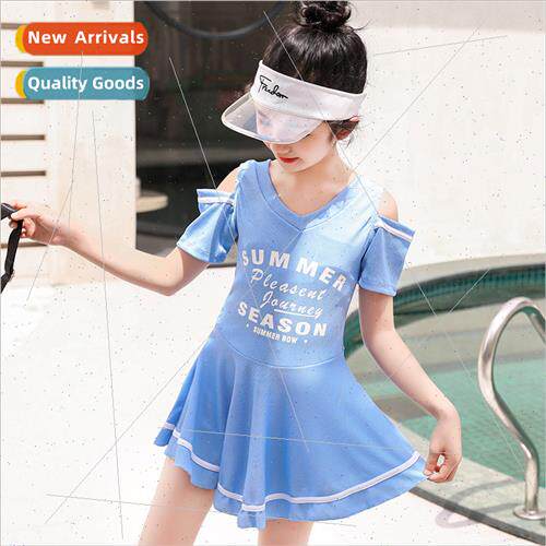 Girls swimsu middle and older children one-piece princess sk