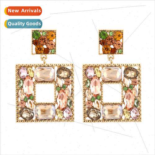 Fashion dazzle colorful diamonds wh a hundred earrings perso
