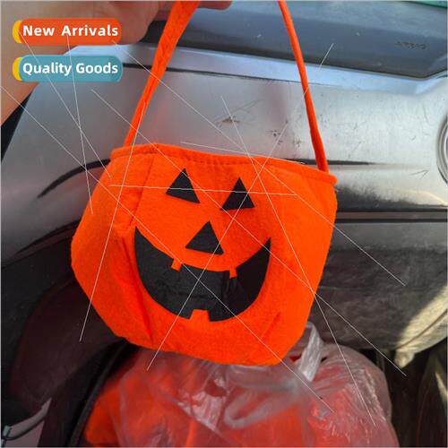 Non-woven pumpkin bag Halloween three-dimensional portable p