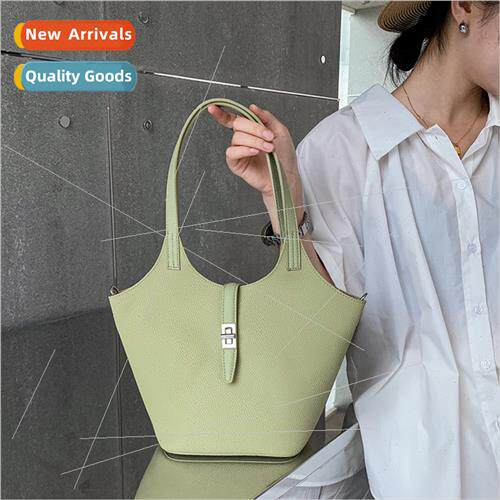 Bag Women 2023 New Bucket Bag Leather Crossbody Premium Text