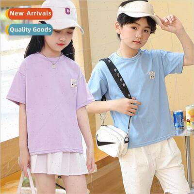 23 new summer children candy color mercerized cotton short-s