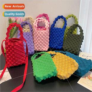 Pineapple Knted Bag Candy Dongdaemun Pleated Korea New Color