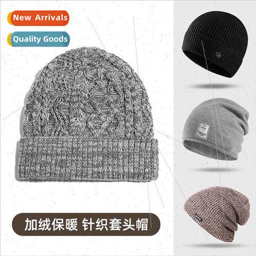 Autumn and winter mens wool cap female outdoor warm padded k