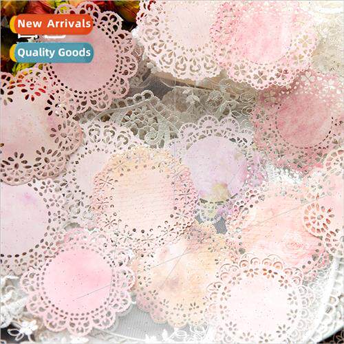 Fantasy lace hollow material paper salt simple lace handbook
