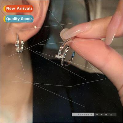 Earrings female 2024 spring fashion wild earrings fall winte