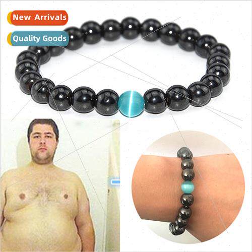 New Products Magnetic Black Magnet Cat Eye Stone Bracelet Pu