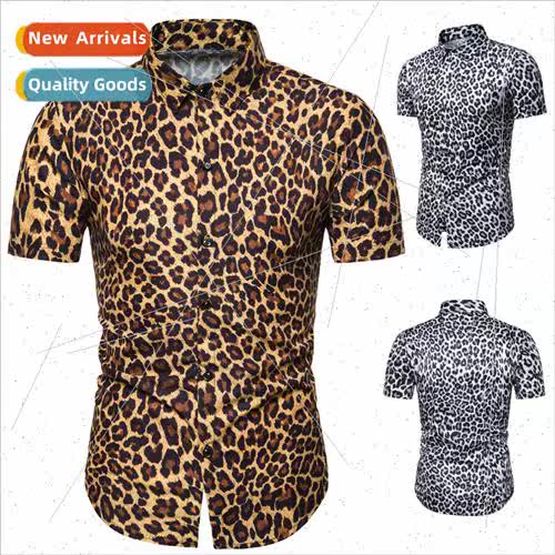 Men 2021 summer new Europe size men fashion casual printing
