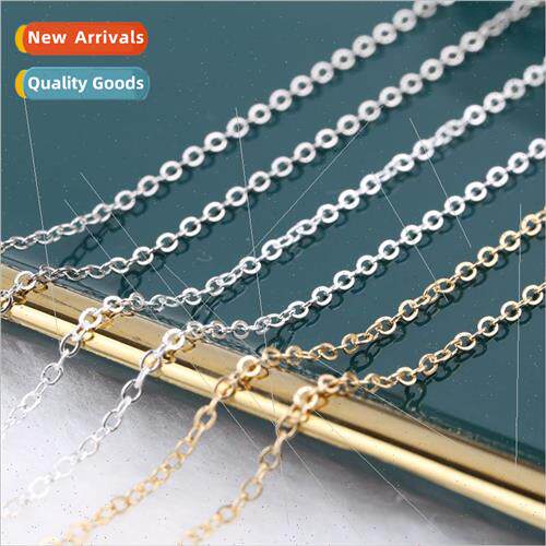 Beaded bracelet o word flat chain cross chain gold extension