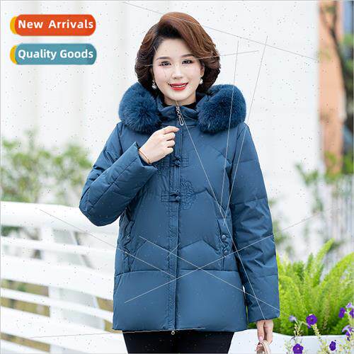 Middle-aged women winter short down jacket mom loaded wh mid