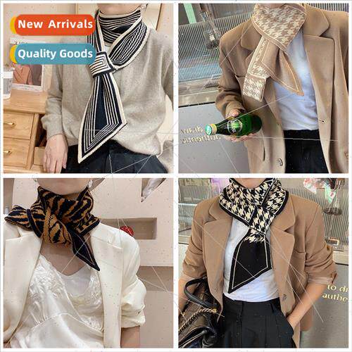 New knted wool scarf lerary Korea Dongdaemun fashion small e