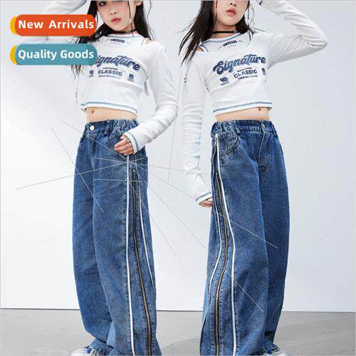 Jazz Dance Girls Costume Autumn and Winter Children hiphop h
