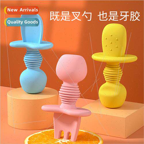 Baby learn to eat training spoon short handle stainless stee