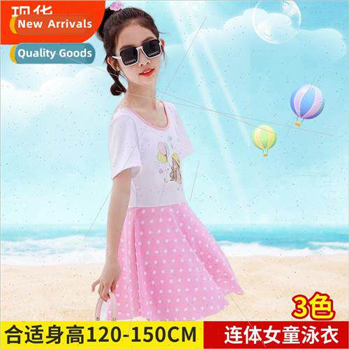 Childrens new swimsu big boy one-piece conservative cartoon