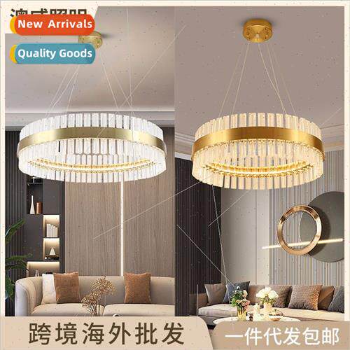 Model LED light luxury chandelier overseas villa crystal lam