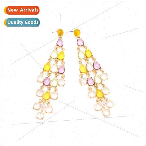 ZA temperament light luxury wind water drop-shaped resin tas